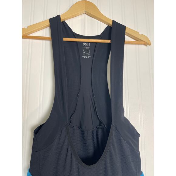 Gore Bike Wear Bib Shorts Padded Seat Cycling Men's XL Black and Blue Gorpcore - Picture 2 of 14